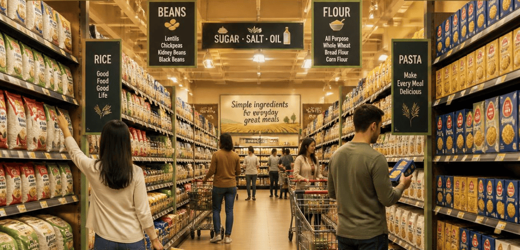 Aisle Cues That Make Staple Foods Easier to Find