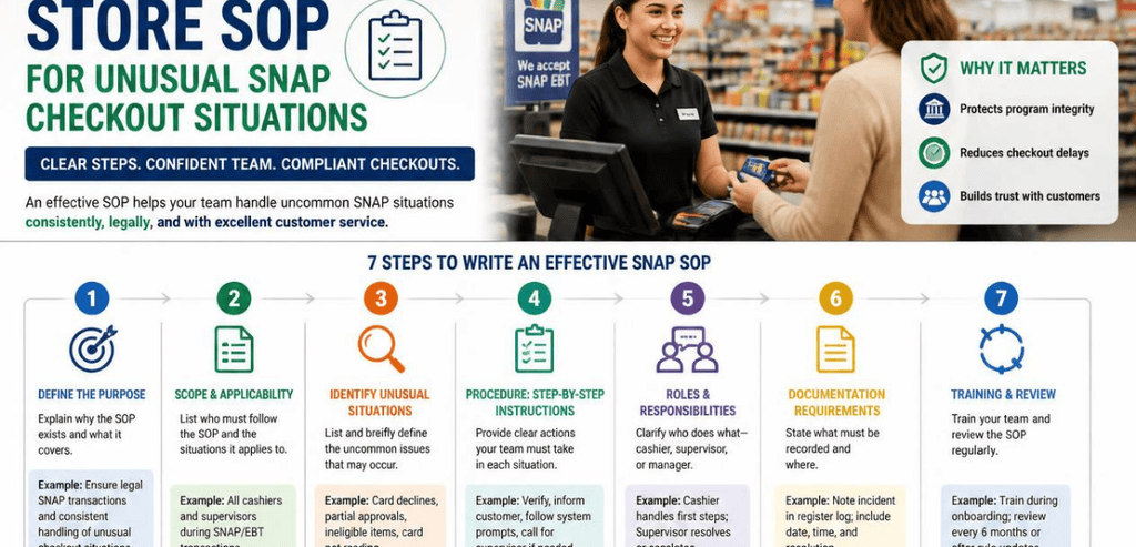 How to Write Your SNAP Checkout SOP Step by Step