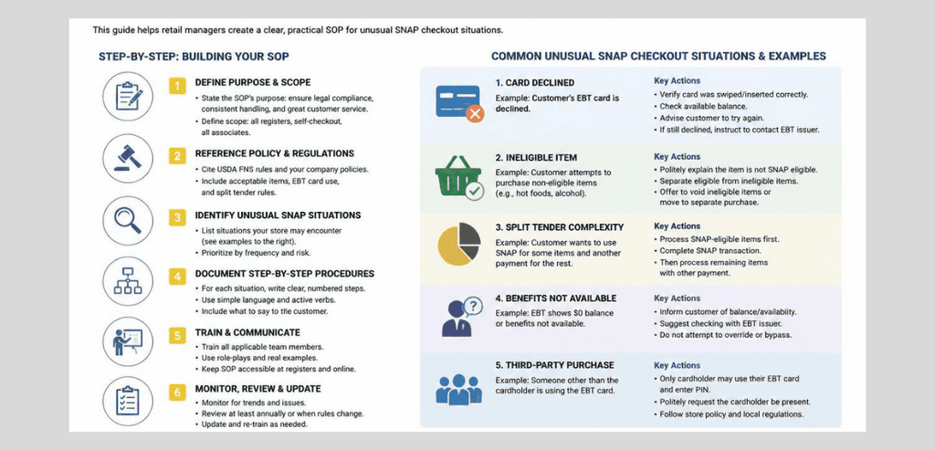 What Is a SNAP Checkout SOP