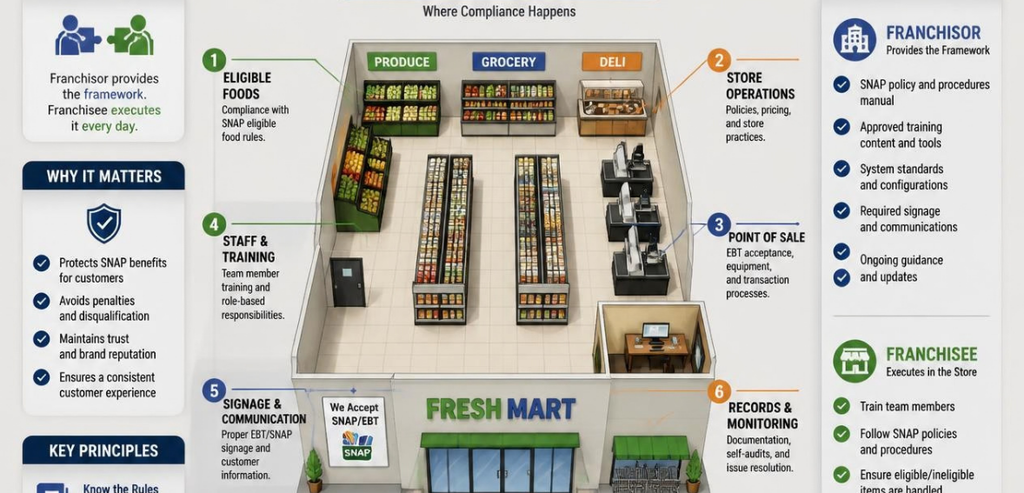 What SNAP Compliance Means for a Franchised Store